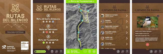 App gratuita para móviles denominada «Rutas del Silencio»
